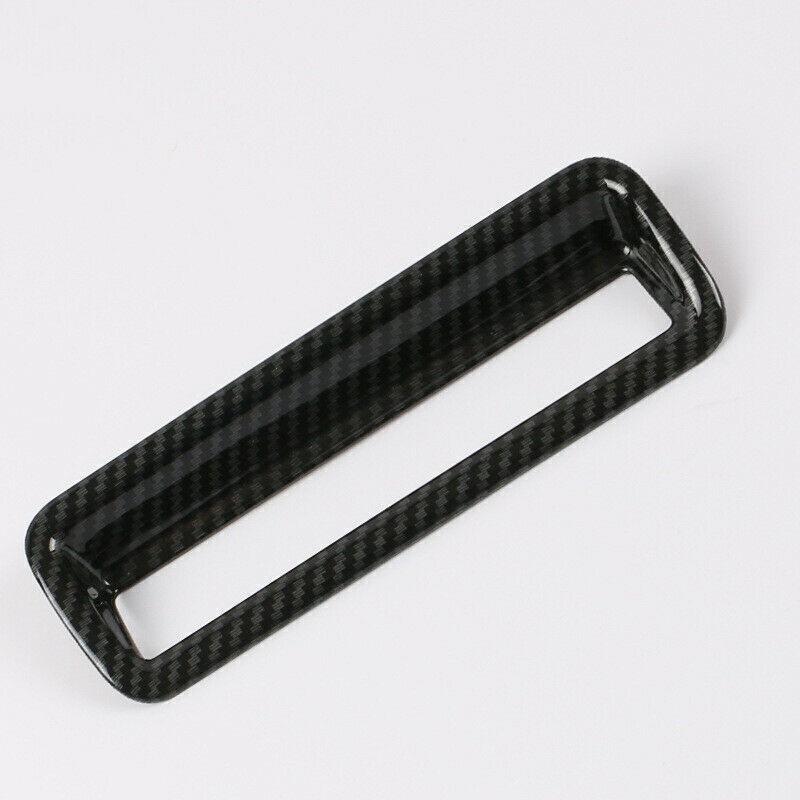 ABS Carbon Fiber Style Headlight Switch Button Cover For Toyota RAV4 2019~2023