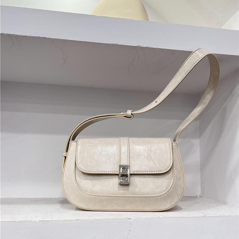 New Shoulder Bag Women's Versatile Retro Handbag To Work Commuter Saddle Bag Women's Niche Style Underarm Bag