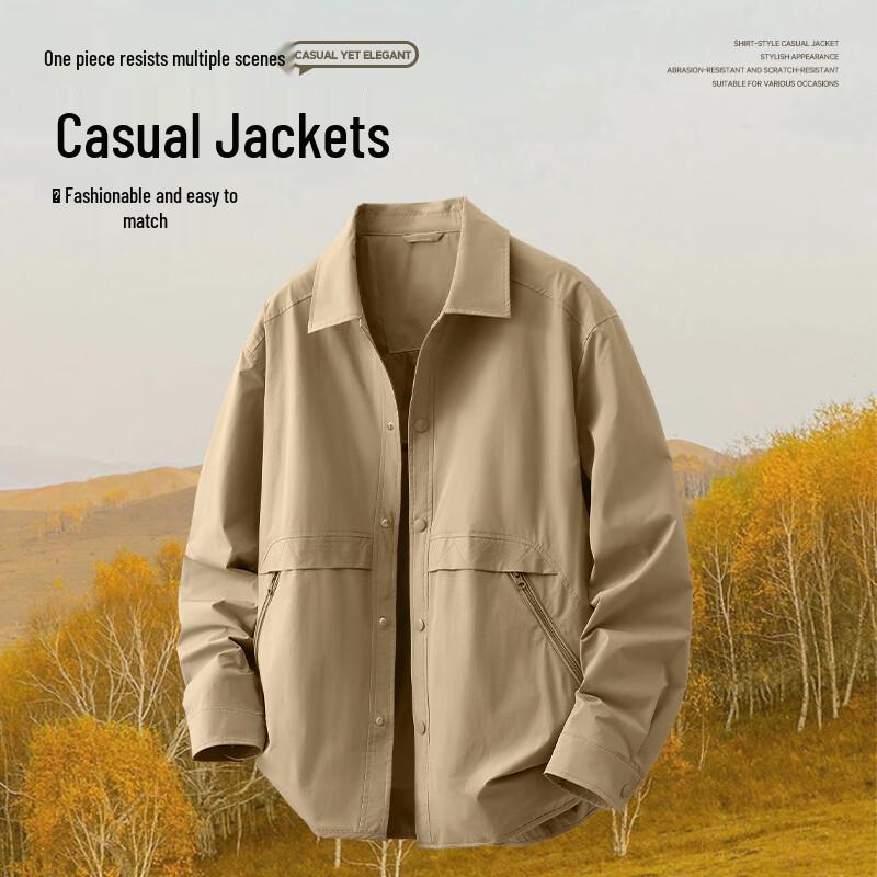 Warrior Men's Loose Fit Retro Casual Jacket