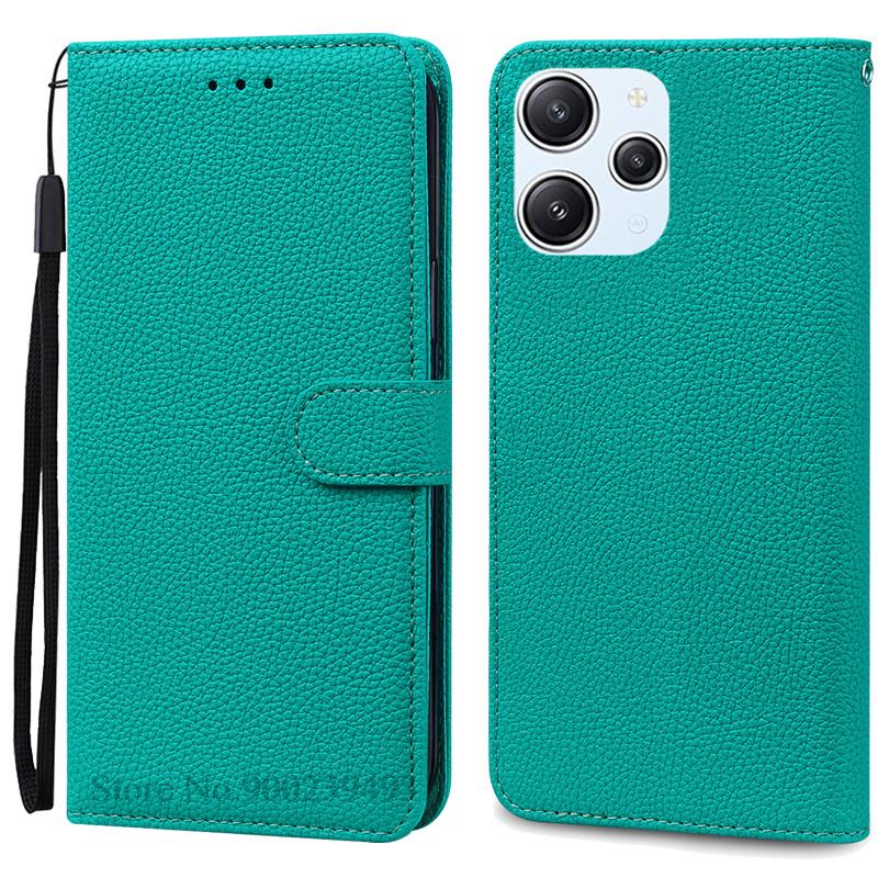 For Xiaomi Redmi 12 Case Silicon Leather Wallet Flip Case For Redmi 12 4G Cover Protector Phone Case for Redmi 12 5G Coque Funda