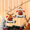 4 Pcs Christmas Ornaments Sitting Doll Hanging Pendant Party Supplies for Holiday Wedding Party Wreath Decoration
