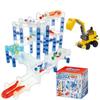 CoroCross Block Standard Set + [Gift Block Construction Vehicle] For Ages 3 and Up. Starter Kit for Beginners. Includes Mazes, Slides, and Gimmicks. C