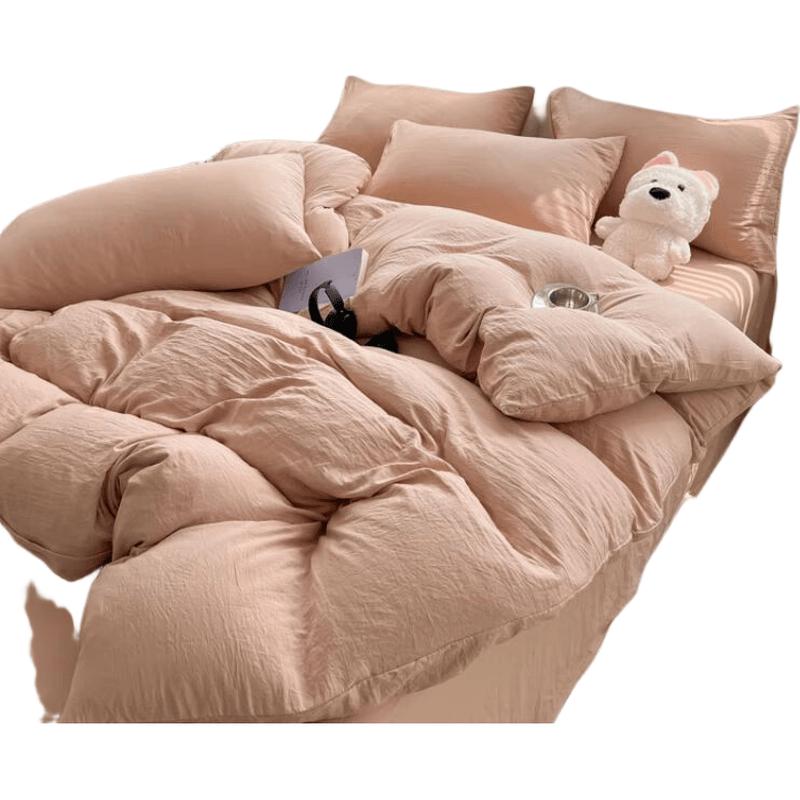 Hodo Simple Style Washed Cotton Duvet Cover