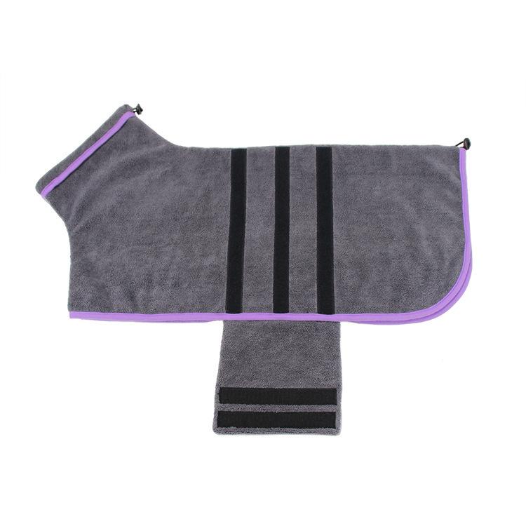 Water-absorbing quick-drying pet bathrobe microfiber dog towel customization