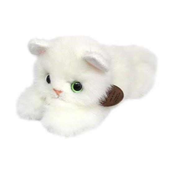 Graceful Cat (Made in Japan) Nesoberi CAT White Cat Plush Toy Total Length 22cm