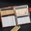 10cm Extra Long Metal Cigarette Case - Medium/King Size, Crushproof, Men's Fashion Storage Box