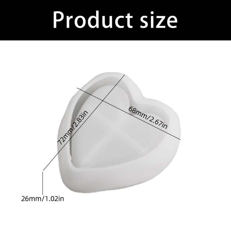 Multipurpose Heart Silicone Mould for Art Crafting Unique Jewelry Storage Trays Gifts