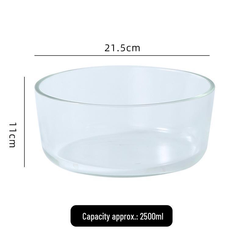 Nordic Heat-Resistant Glass Bowl - Creative Round Salad & Fruit Serving Dish
