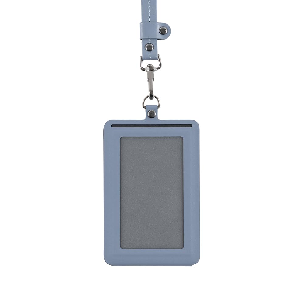 Nakabayashi Magto Magnetic ID Card Holder, Vertical Type, Mist Blue MGT-ID-02-B
