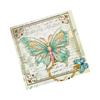 Elegant Butterfly Shape Metal Bookmarks with Chain Pendant Books Page Marker Reading Aid for Book Lover Readers Writers