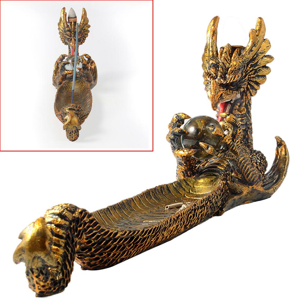 Dragon Boat uchwyt na kadzidełka palnik ręcznie rzeźbione rzeźba kadzielnica ozdoby Retro kadzidełka tradycyjny design