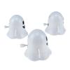3Pcs Halloween Wind-up Ghost Toy Spooky Cartoon Ghost Walking Toy Toddlers Boys Girls Spring Clockwork Mini White Ghost Toy