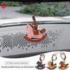 Leder Handgefertigte Hängende Teile Für MINI Alle Serien Universeller Auto-Rückspiegel Kleines Holzpferd Tasche Dekoration Auto-Innenraum