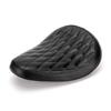 Karun Motorcycle Custom Solo Seat with Hard Bottom for Choppers, Bobbers, and More (Black Seat)