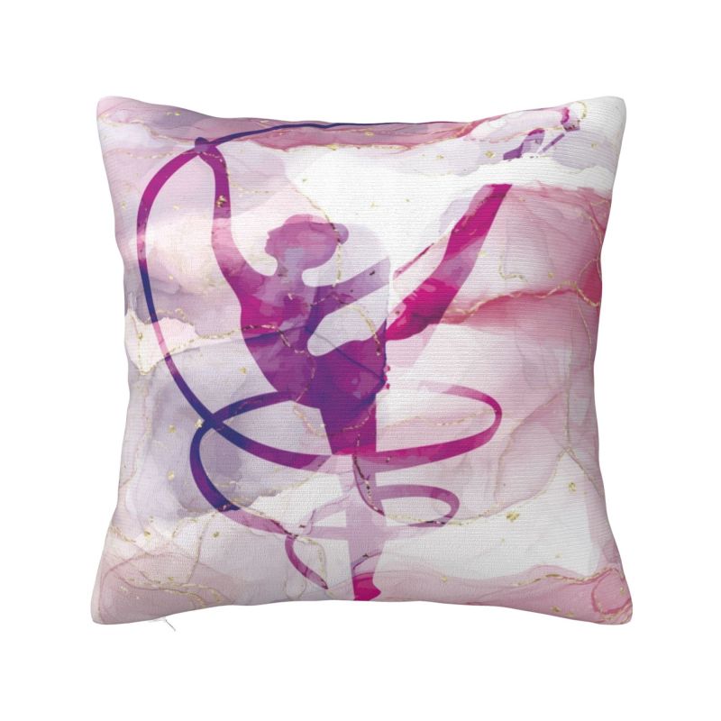 

Пользовательские Роскошные Танцевальные Подушки для Художественной Гимнастики 45x45см Полиэстеровая Наволочка для Дивана Квадратная Наволочка Декорация 30x30cm 12x12in