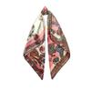 90cm Cashew-patterned scarf for women, headscarf, vintage print satin large scarf