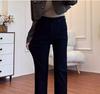 Women's Petite Black High Waist Straight Leg Jeans - Spring 2026 Style, Hip-Covering, Plus Size, Fleece-Lined, Slimming Fit