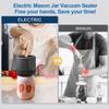 Vacuum Sealing Machine 10Jar Lids Electric Jar Vacuum Sealer Kit for Wide Regular Mouth Mason Jars for Food Storage Fermentation