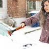Portable Ergonomic Car Ice & Snow Scraper - Detachable Windshield Defroster, Multi-Functional Winter Vehicle Glass Cleaning Tool