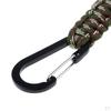 Carabiner Survival Keychain Lanyard Rope Aluminum Alloy Buckle for Hiking Fishing Outdoor
