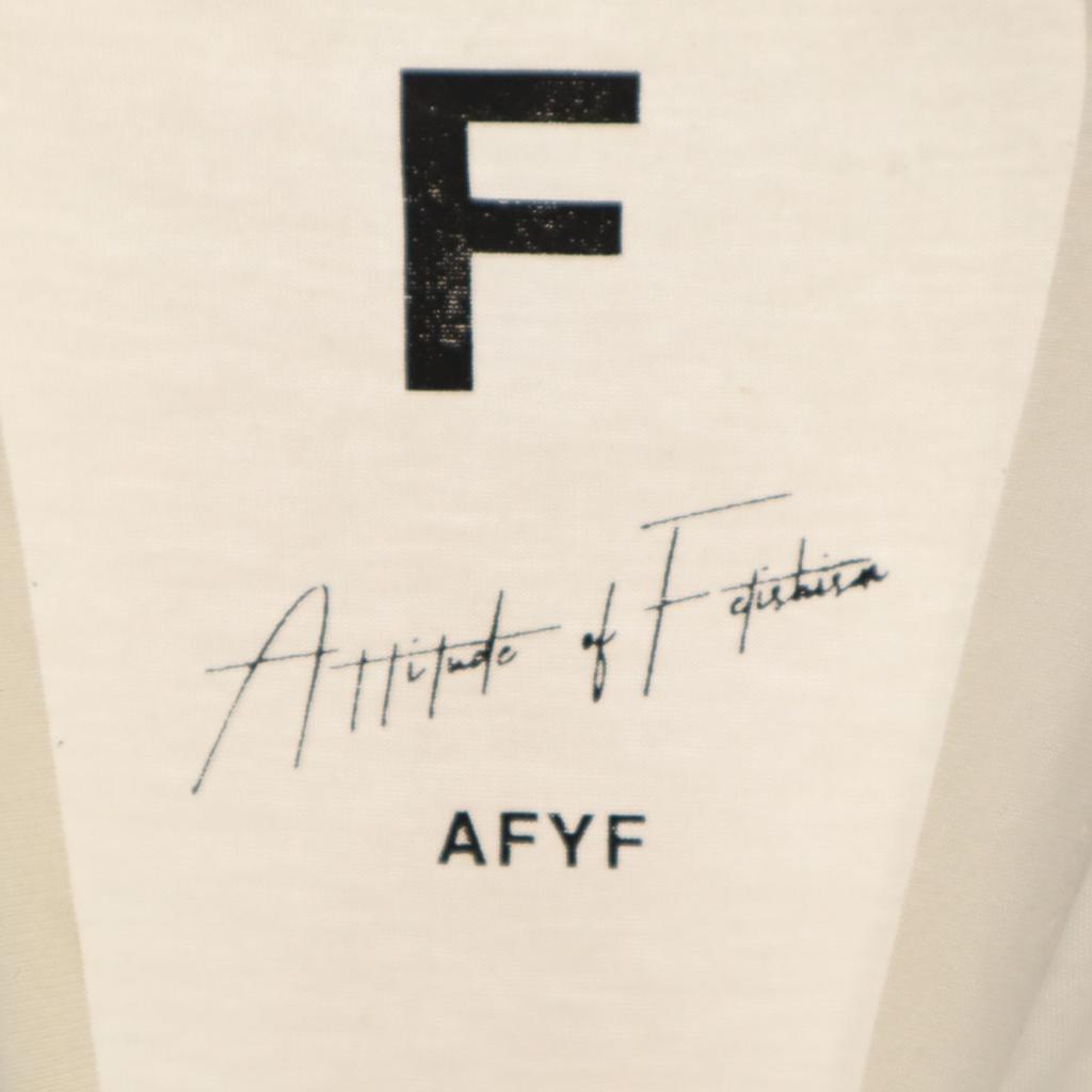 AFYF Short sleeve Slit Big T-shirt F white Men's Used