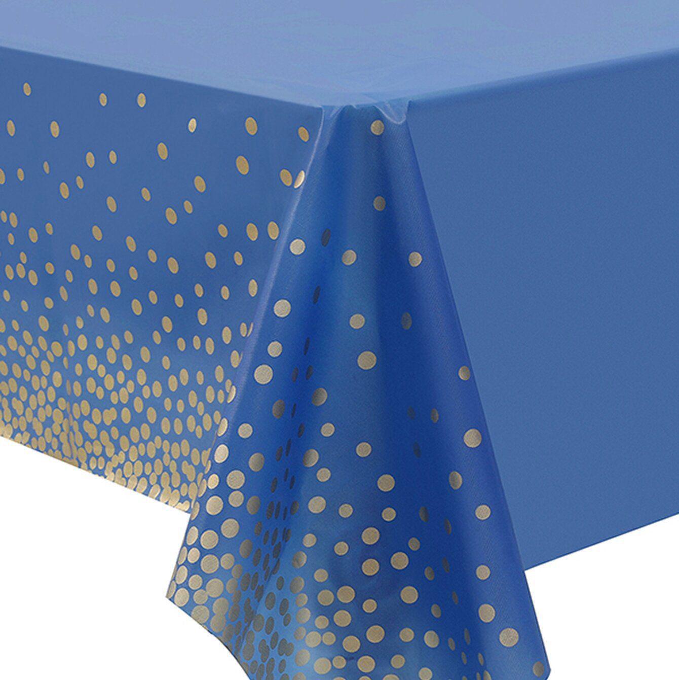 Thickened Polka Dot Disposable Party Tablecloth for Birthdays & Weddings 137x274cm