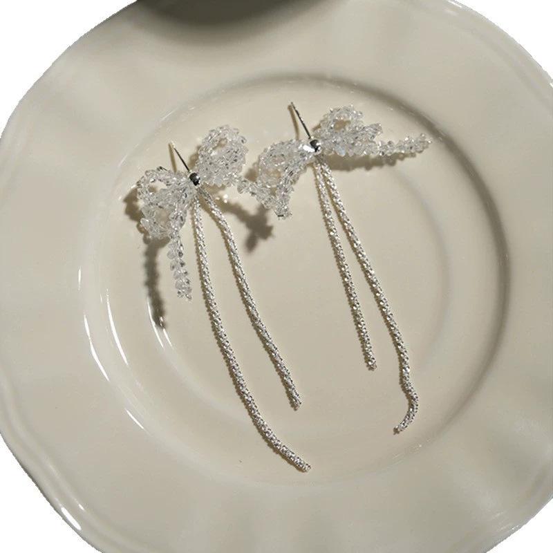 Female Niche Versatile Bow Earrings bow 1 pair
