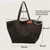 Oversized Leopard Prints Shoulder Bags For Women Deformable Canvas Large Capacity Shopping Totes 2024 Winter New Luxury Handbags