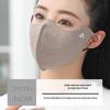 Unisex Double-Sided Fleece Mask for Autumn/Winter - Breathable, Full Face Coverage, 3D Slimming, Eye Corner Protection