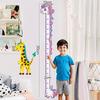 Roztomilá kreslená samolepka s výškou Jednorožec Dinosaurus Žirafa Samolepky s měřítkem výšky na zeď Pro výzdobu dětského pokoje, mateřské školy
