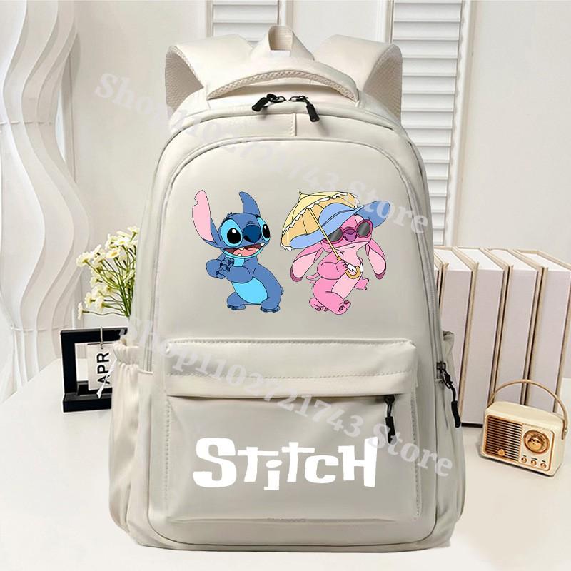 Disney Stitch Large Capacity Backpack Kids Boys Girls School Supplies Storage Bag Anime Fashion Student Bookbag