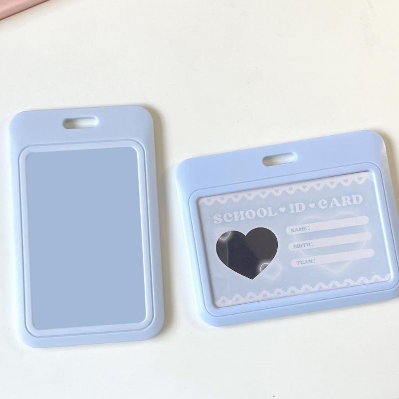 Strapazierfähige & wasserdichte Fotokartenhalter Schlüsselanhänger Ausweishalter Buskarte Student Schulsachen Ausweis Kreditkartenhalter
