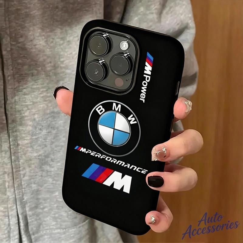Car Phone Case Cover for BMW M Power Performance Emblem For IPhone 17 16 15 14 Pro Max X Air Plus Anti Fall Phone Shell Sticker Yshk28