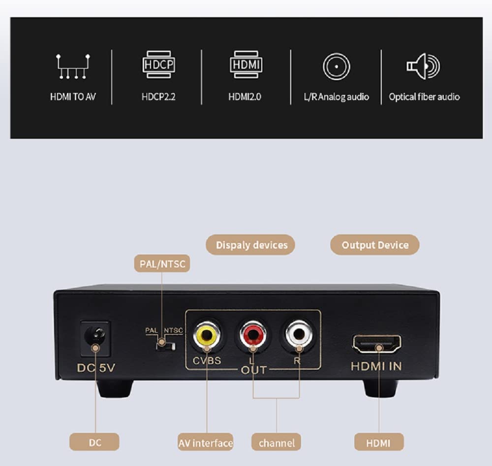 ORN50 HDMI Converter with Image Stabilizer To Composite Conversion Special Features Japanese Instruction Manual Included [HDMI - Included]
