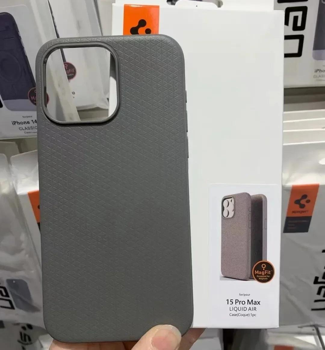 

Прочный силиконовый магнитный чехол для iPhone16 15 Pro Max 15 Plus 14 SPG Liquid Air с ромбовидным узором и противоударным чехлом Magsafe For iPhone 13