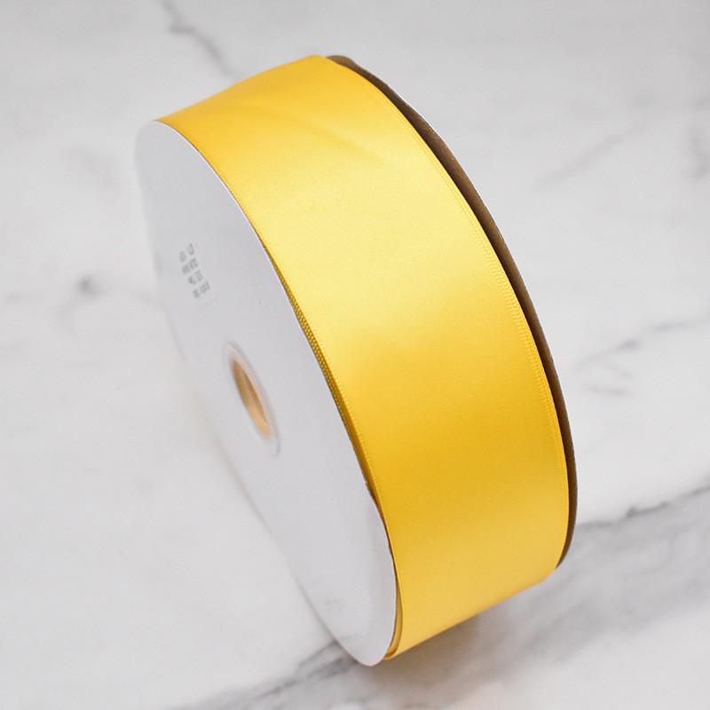 Yellow Ribbon: 0.3-5CM Gift Box Decoration, Cuttable Polyester Strap.