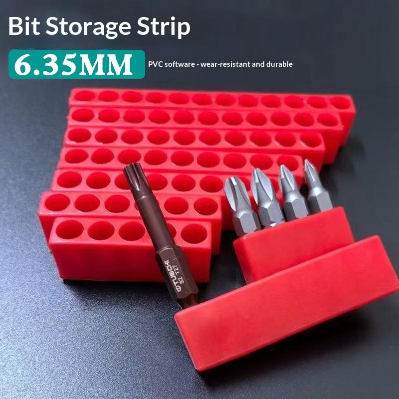 1Pcs 4-32 Hole 1/4 Holder Screwdriver Storage Box Hex Shank Screwdriver Plastic Screwdriver Storage Screwdriver Bit Holder