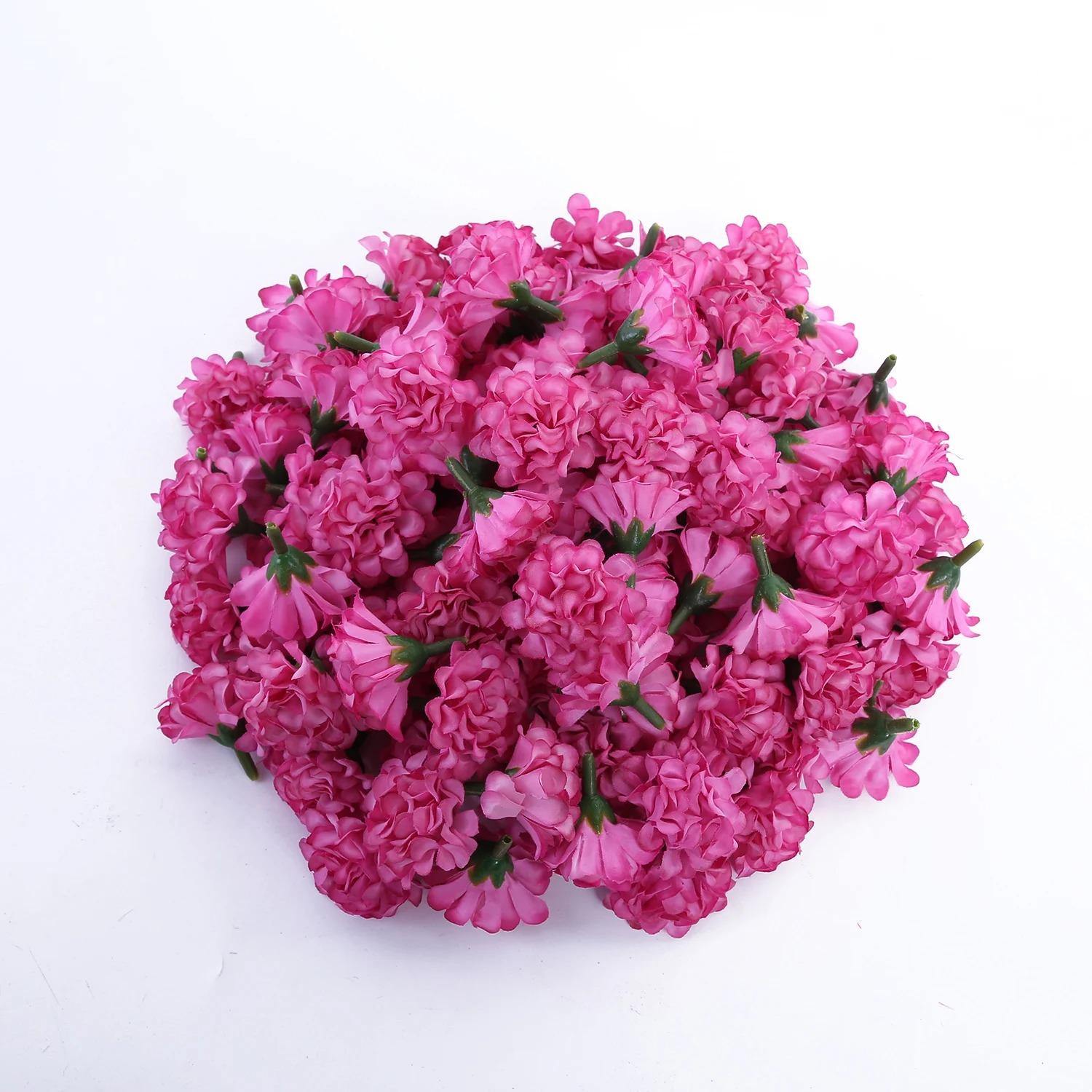 

20/30Pcs Artificial Flower Heads Fake Silk Flowers Party Garden Wall Home Room Decoration DIY Wedding Decor Wreaths Accessories 10Pcs ярко-розовый