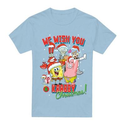 SpongeBob SquarePants Mens Crabby Christmas T-Shirt
