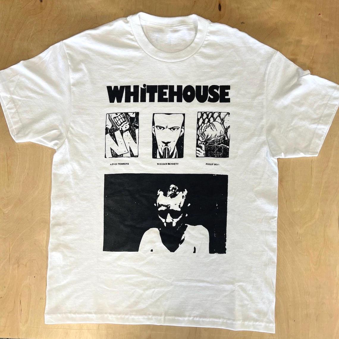 

NEW Whitehouse Band Album Heavy Cotton White T Shirt For Fans US012 4XL