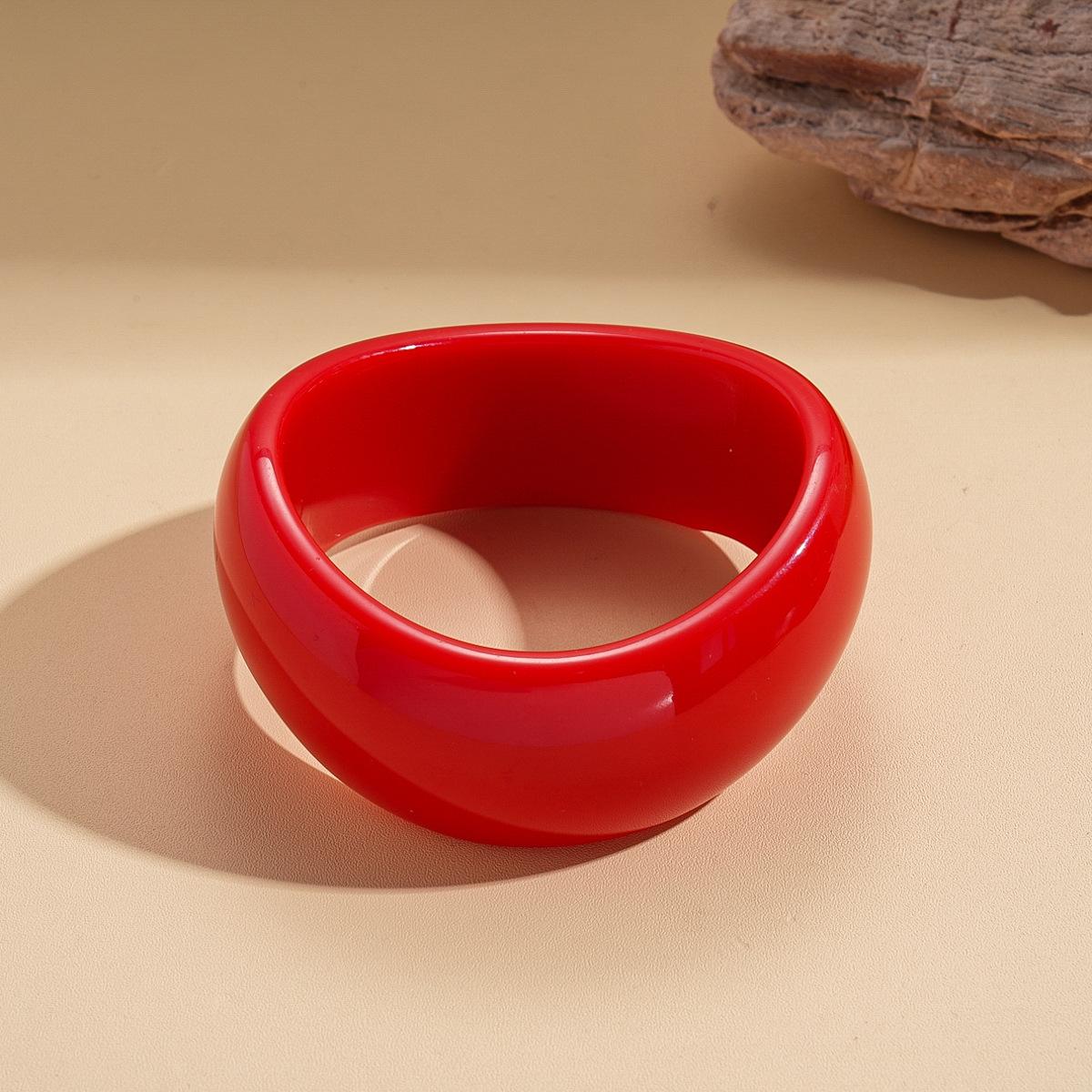 Акриловый неровный геометрический круглый браслет простой браслет