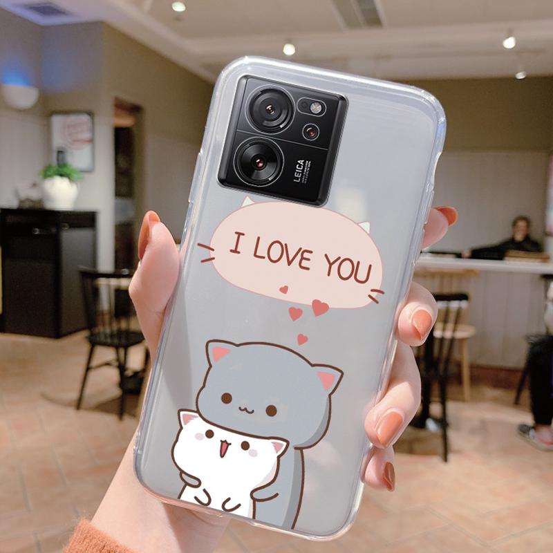 

For Xiaomi 13T Case 13T Pro Cute Funny Trippy Face Soft Silicone Transparent Cover Bumper For Xiaomi 13 T Fundas Shell Xiaomi 13T
