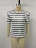 Summer 2026 New Arrivals: Simple Style Puff Sleeve Striped Women's T-shirt