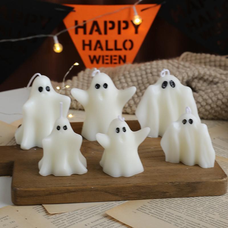 Halloween Aromatherapy Halloween Props Smokeless Candles Party Decoration Room Fragrance Gift 1PC