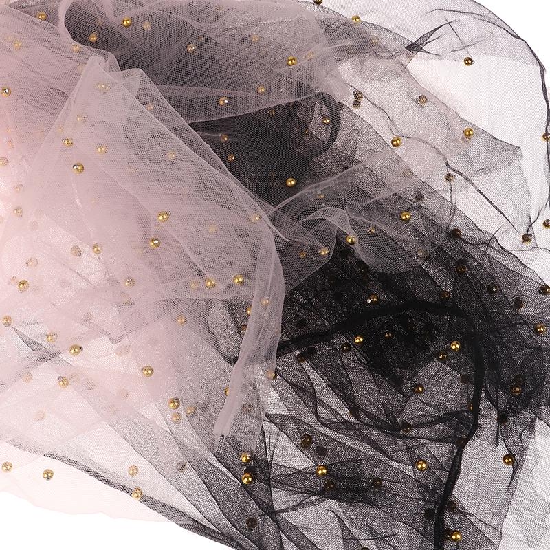 Nail Photos Shooting Props Gauze With Pearl Photography Background Tulle Items Fotografia Backdrops Decoration Materials