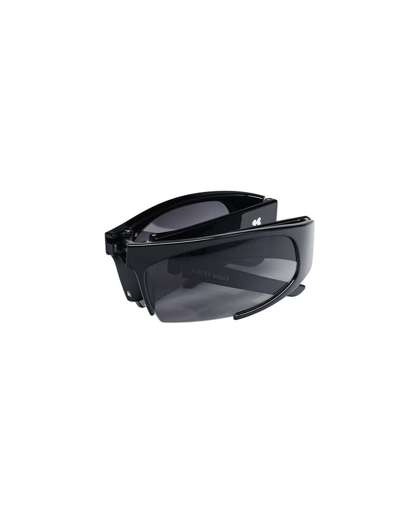 WACKY WILLY [Wacky Willy X Reclow] Hoye Folder Sunglasses Black