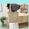 2024 New Spring Casual Street Style Woven Bucket Bag With Large Capacity