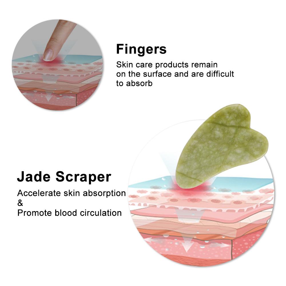 2/1pcs Gua Sha Massage Board for Face Rose Pink Guasha Plate Jade Face Massager Scrapers Tools for Face Neck Back Body dropship
