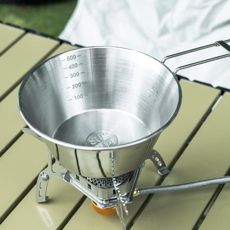 Stainless Steels Camp Dinnerware Camping Cutlery Set Outdoor Cooking Tableware Utensils with Spoon, Fork and Bowls