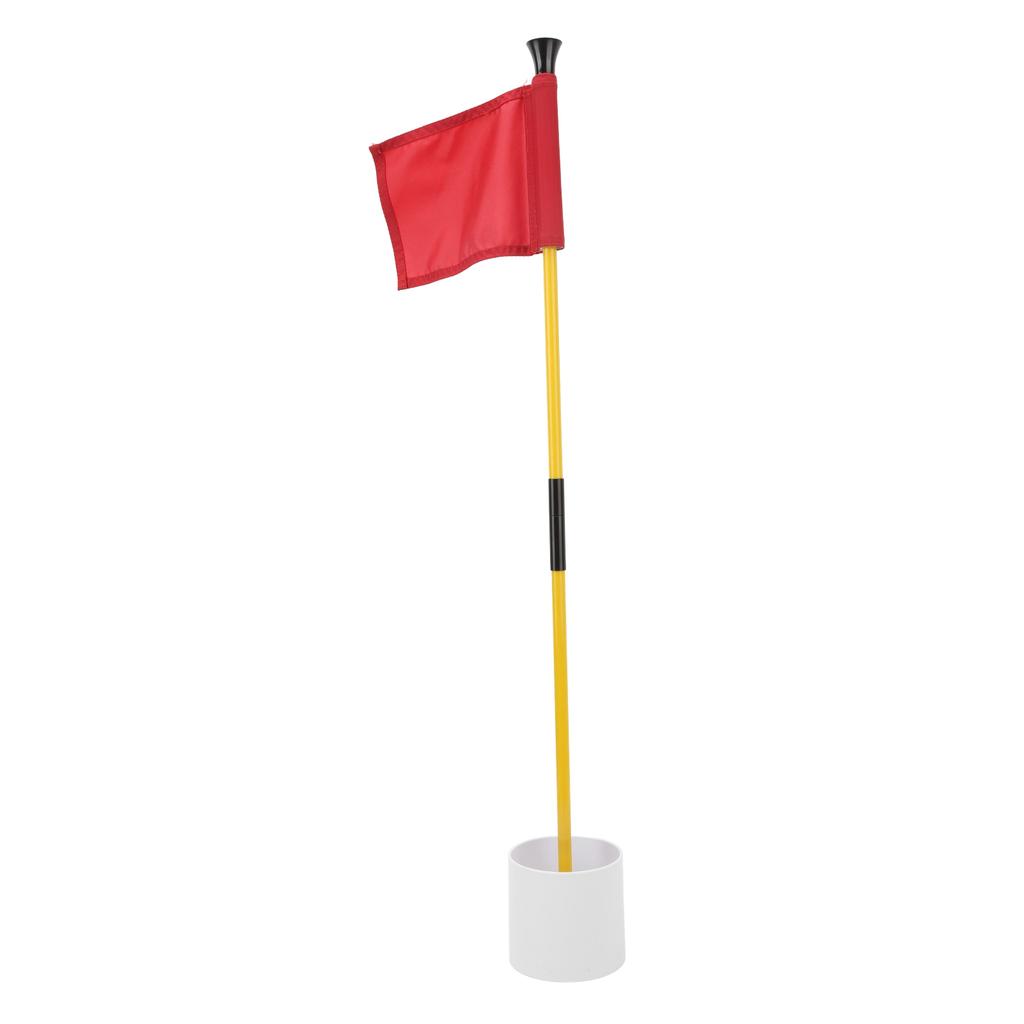 Pin Flag Hole Cup Set for Putting Green Flagstick Yard Practice Supplies Portable 2 Section Detachable